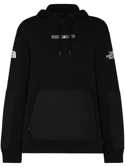 Shop The North Face Logo-embroidered Cotton Hoodie In Black