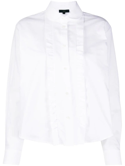 Shop Jejia Ruffle Shirt In White