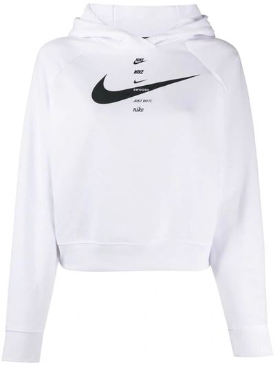 NIKE LOGO CROP HOODIE 