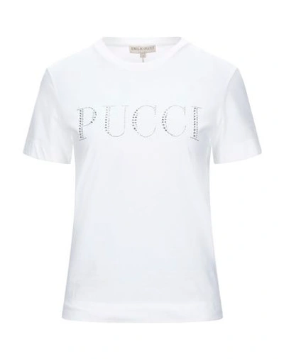 Shop Emilio Pucci T-shirt In White