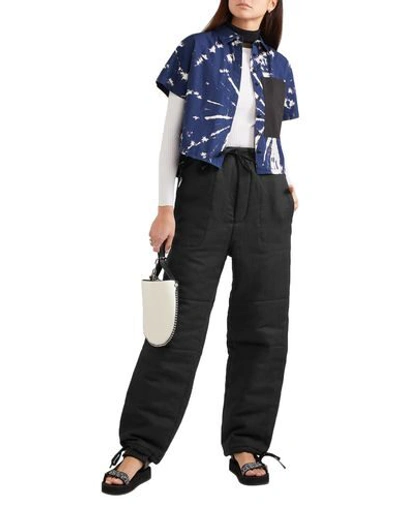 Shop Ambush Woman Pants Black Size 3 Linen, Cotton, Polyester