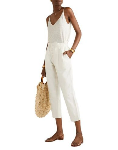 Shop Apiece Apart Woman Pants Ivory Size 6 Cotton, Linen In White