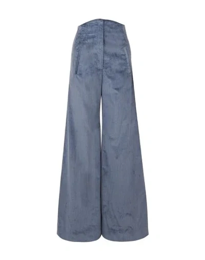 Shop Anna Mason Casual Pants In Slate Blue