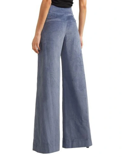 Shop Anna Mason Casual Pants In Slate Blue