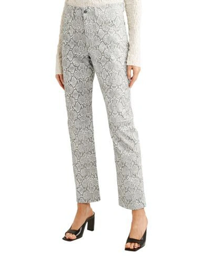 Shop Georgia Alice Woman Pants Grey Size 10 Polyester, Polyurethane, Cotton