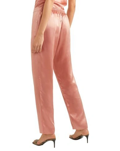 Shop Marques' Almeida Woman Pants Pastel Pink Size 6 Silk