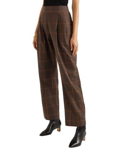 Shop Matin Woman Pants Dark Brown Size 8 Cotton