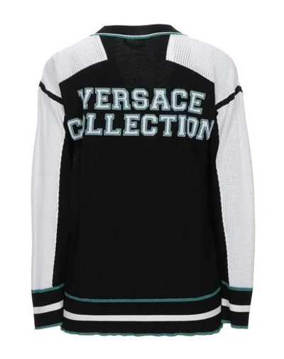 Shop Versace Cardigans In Black