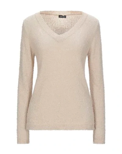 Shop Charlott Woman Sweater Beige Size L Cotton