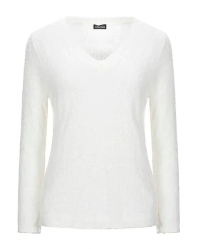 Shop Charlott Woman Sweater Ivory Size L Cotton In White