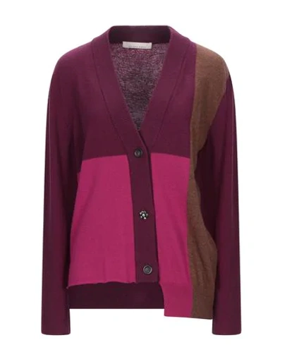 Shop Liviana Conti Cardigans In Mauve