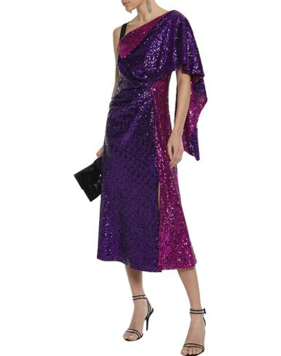 Shop Prabal Gurung Midi Dresses In Purple