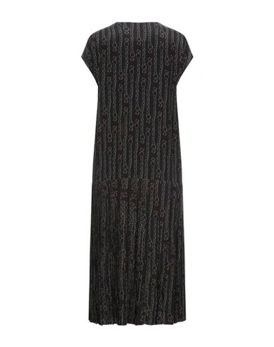 Shop Ferragamo Woman Midi Dress Black Size 6 Silk