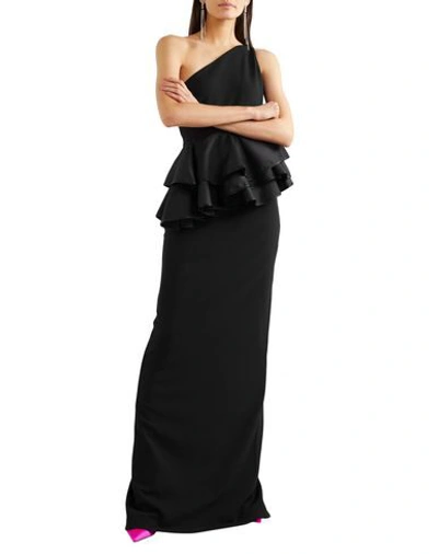 Shop Solace London Long Dresses In Black