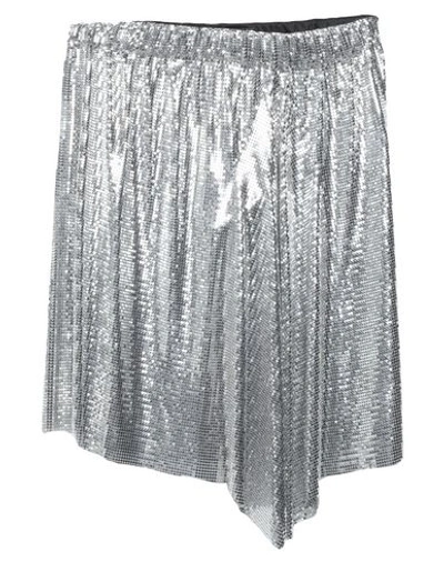 Shop Paco Rabanne Mini Skirts In Silver