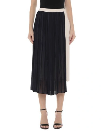 Semicouture Midi Skirts In Blue