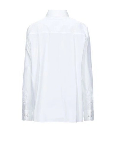 Shop Mm6 Maison Margiela Shirts In White