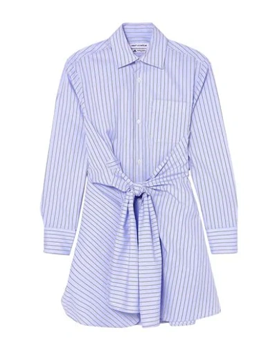 Shop Wright Le Chapelain Woman Shirt Sky Blue Size 8 Cotton