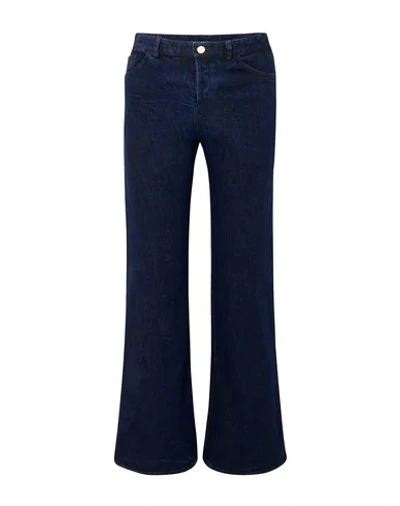 Shop Maggie Marilyn Woman Jeans Blue Size 8 Cotton, Recycled Fibers, Elastane, Recycled Cotton