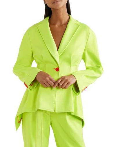 Shop Sies Marjan Woman Blazer Acid Green Size 2 Polyester, Viscose, Elastane