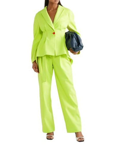 Shop Sies Marjan Woman Blazer Acid Green Size 2 Polyester, Viscose, Elastane