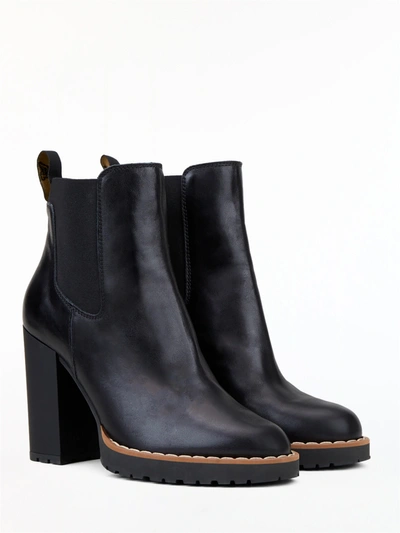 Shop Hogan Leather Bootie Black