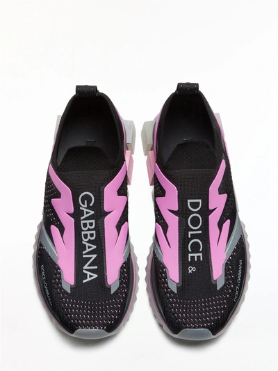 Shop Dolce & Gabbana Sorrento Sneakers With Logo In Black