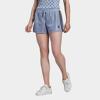 Shop Adidas Originals Adidas Women's Originals Mesh Shorts In Blue