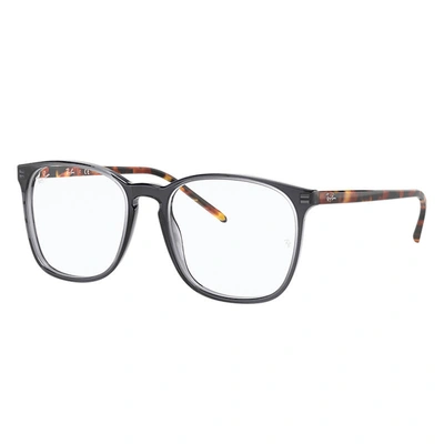 Shop Ray Ban Rb5387 Eyeglasses In Shiny Black