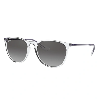 Ray Ban Erika Color Mix Sunglasses Violet Frame Grey Lenses 54-18 In Violet