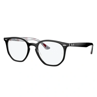 Ray Ban Rb7151 Hexagonal Optics Eyeglasses Black Frame Clear Lenses  Polarized 52-19 In Schwarz | ModeSens