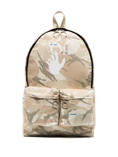 Shop Off-white X Browns 50 Camouflage-print Backpack In Neutrals