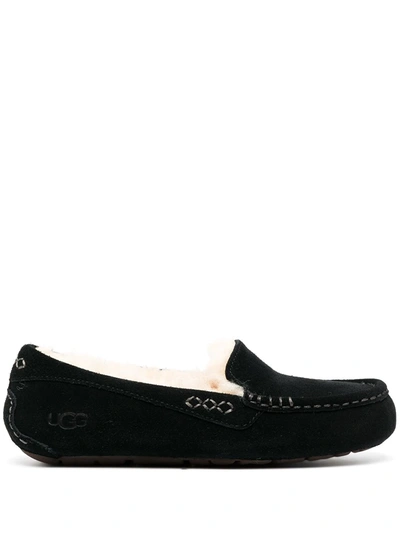 Shop Ugg Shearling-lined Loafers In Black