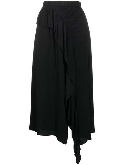 Shop Ulla Johnson Asymmetric Hem Skirt In Black