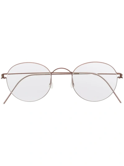 Lindberg Round Frame Glasses In Rosa