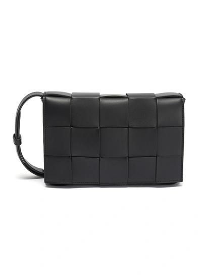 Shop Bottega Veneta 'cassette' Intrecciato Leather Bag