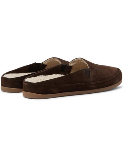 Shop Mulo Mules And Clogs In Dark Brown
