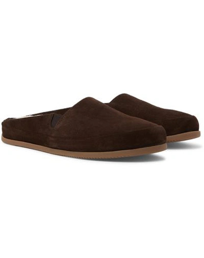 Shop Mulo Mules And Clogs In Dark Brown