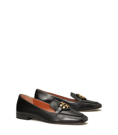 Shop Tory Burch Miller Metal-logo Loafer, Leather In Perfect Black