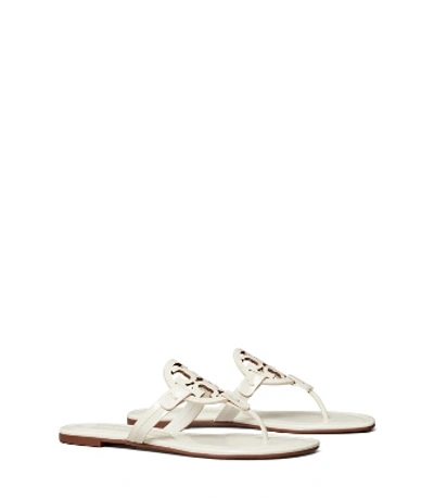 Shop Tory Burch Miller Sandal, Patent Leather In White