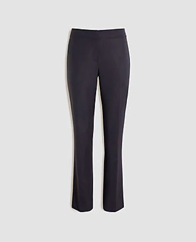 Shop Ann Taylor The Straight Pant In Tropical Wool In Coal Grey