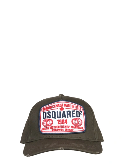 Shop Dsquared2 Baseball Cap In Militare
