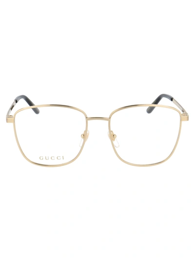 Shop Gucci Gg0804o Glasses In 003 Gold Ivory Transparent