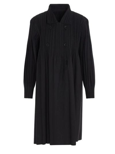 Shop Issey Miyake Trench In Black