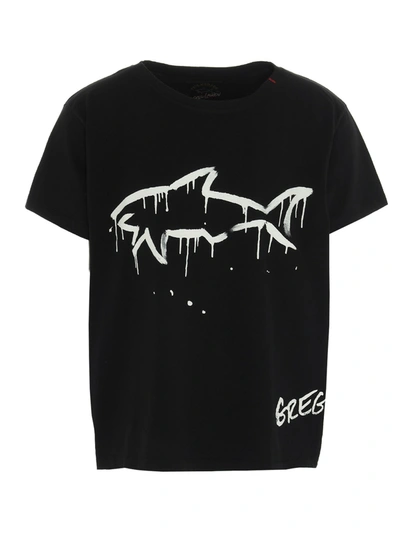 Shop Greg Lauren T-shirt In Black