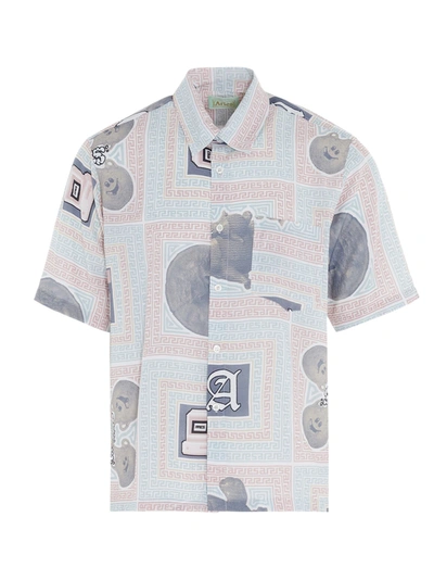 Shop Aries Scarf Print Shirt In Multicolor