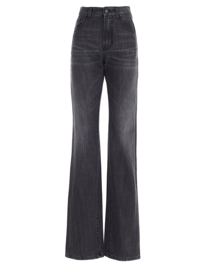 Shop Palm Angels Jeans In Grey