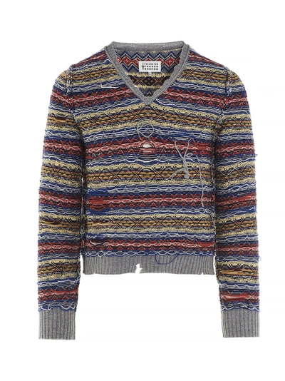 Shop Maison Margiela Sweater In Multicolor
