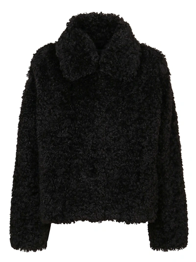 Shop Stand Studio Black Faux Fur Coat