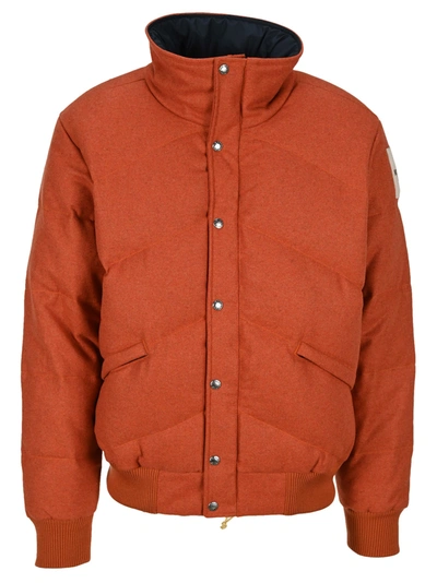 Shop The North Face North Face Brown Larkspur Heritage Down Jacket In Orange